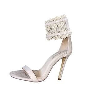 Liliana Stiletto Heel, Lace Ankle Strap, Lightly Cushioned Insole, Single Strap